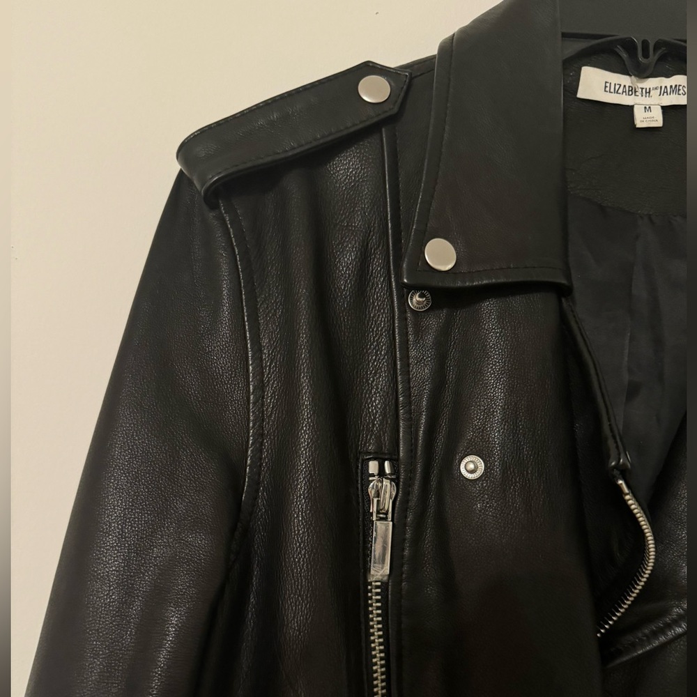 ELIZABETH AND JAMES RENLEY LEATHER JACKET - Picture 2 of 4